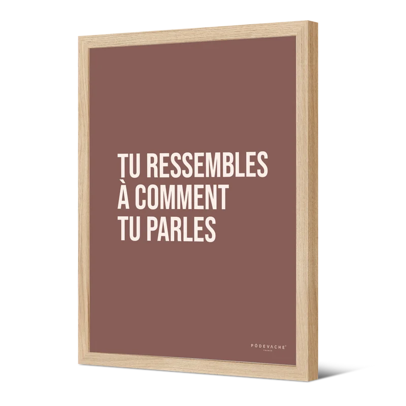 Affiche ou affiche encadrée Tu Ressembles