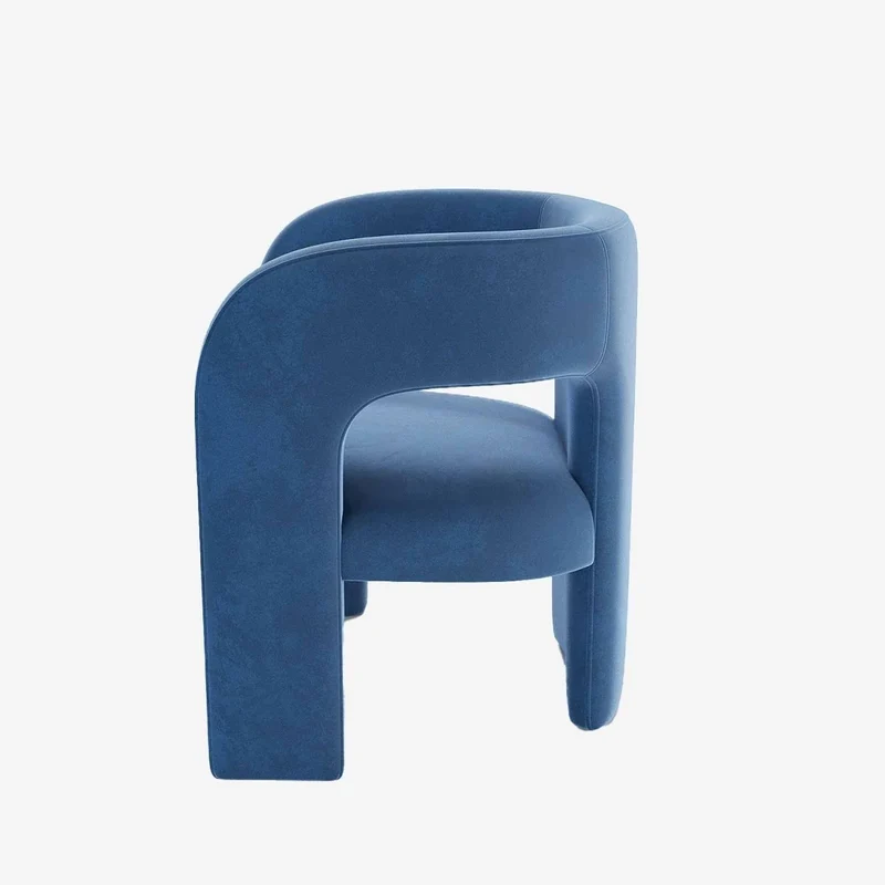Fauteuil de salle à manger en velours