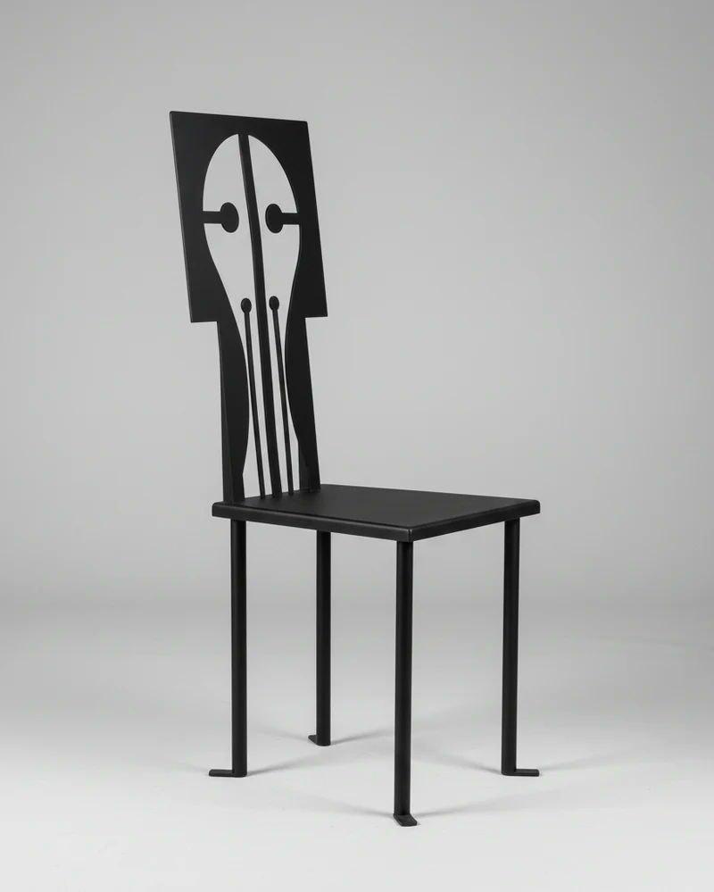 "Epona" Chair in Iron and Black Powder Coat