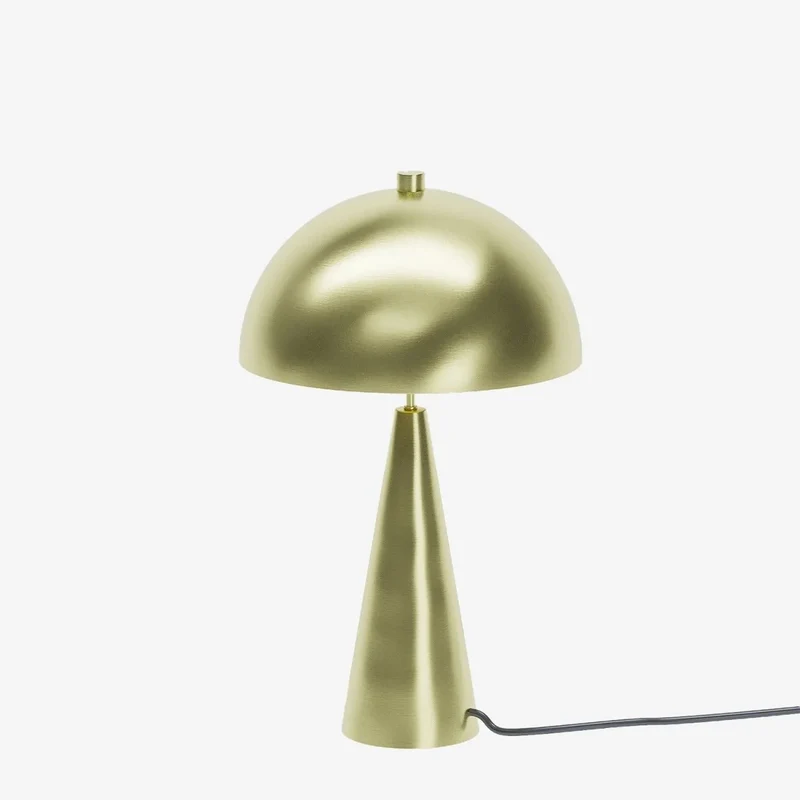Lampe champignon poser en m tal dor Monet