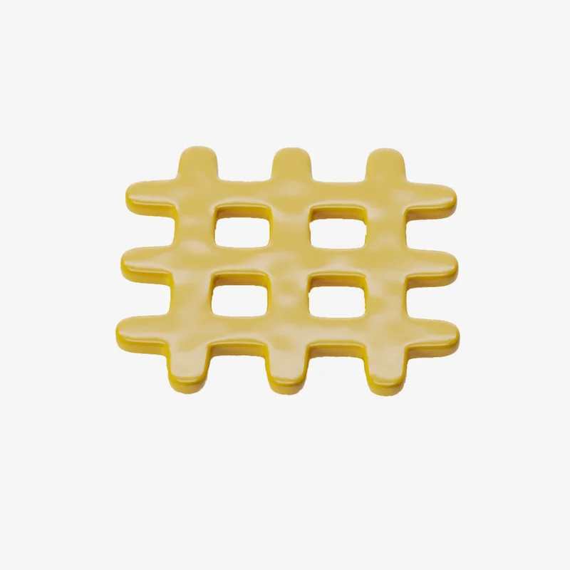 Sous-plat d coratif en c ramique, grid jaune Beaubourg