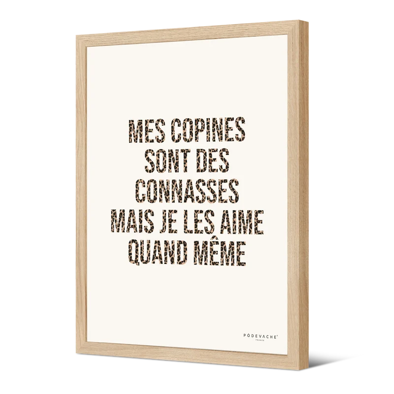 Affiche ou affiche encadrée Copine