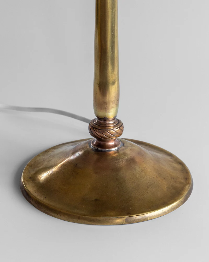 Vintage Art Nouveau Brass Table Lamp