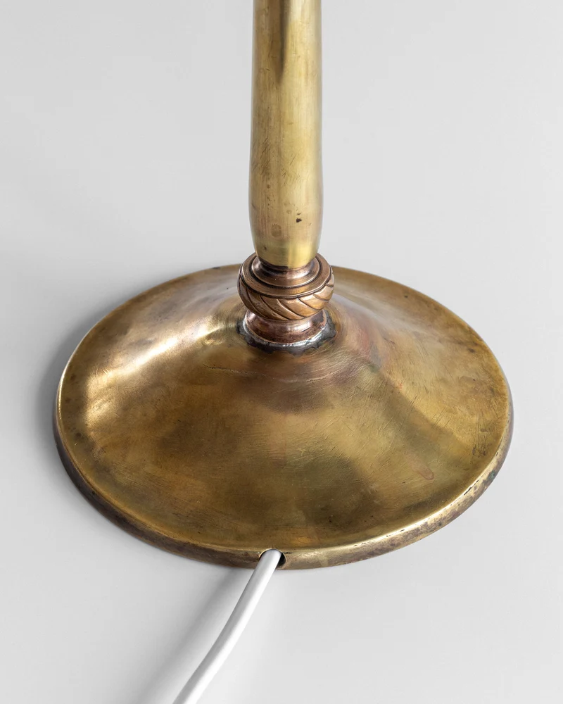 Vintage Art Nouveau Brass Table Lamp