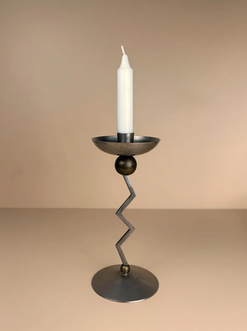 Postmodern Zig Zag Candle Holder