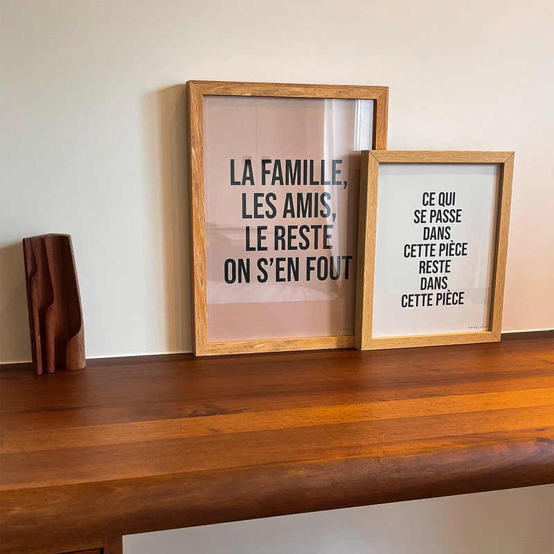 Affiche ou affiche encadrée Famille Amis