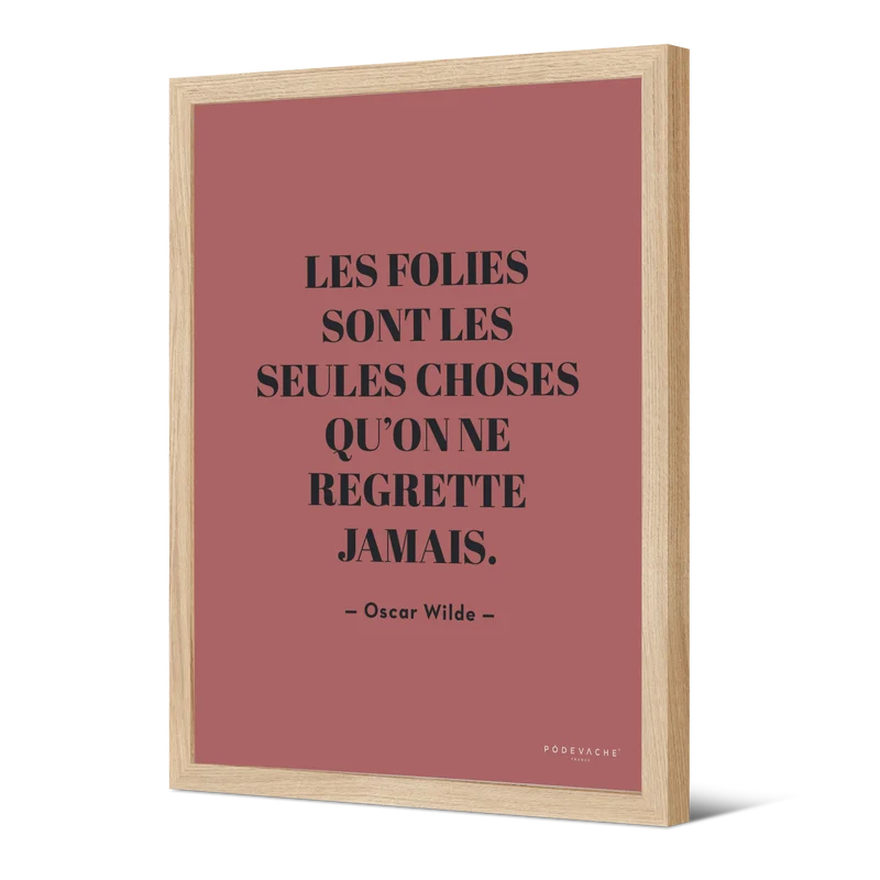 Affiche ou affiche encadrée Folies