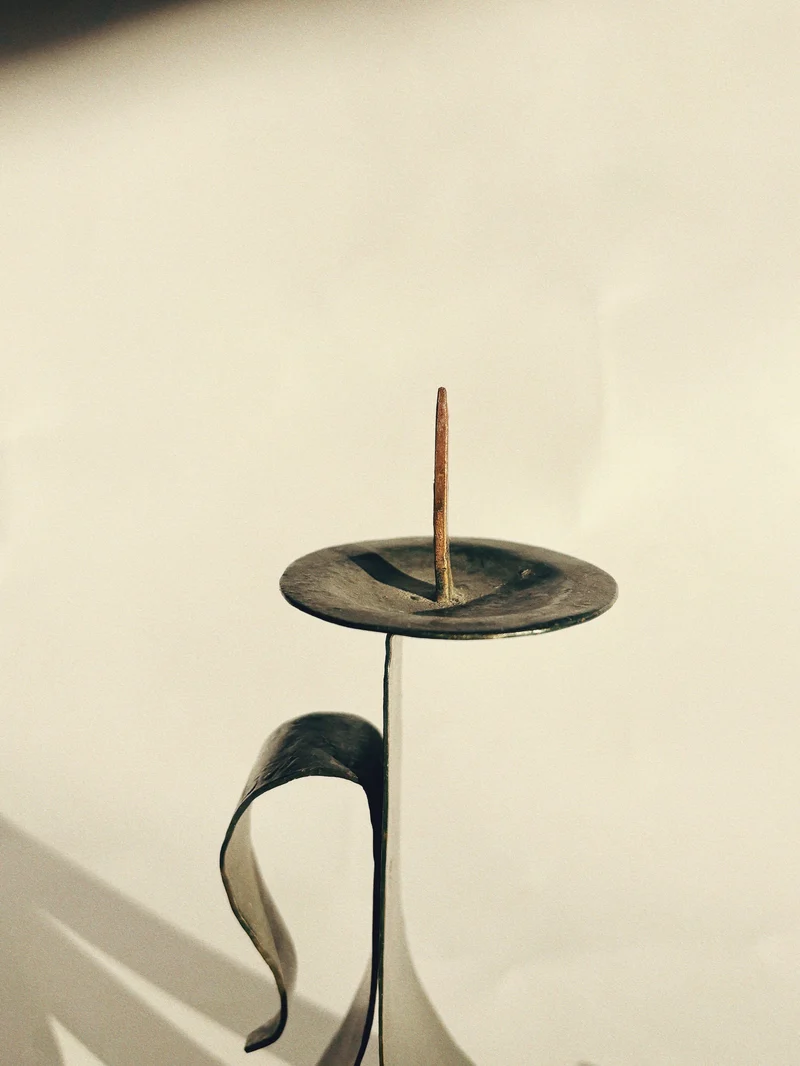 Handmade Metal Candleholder