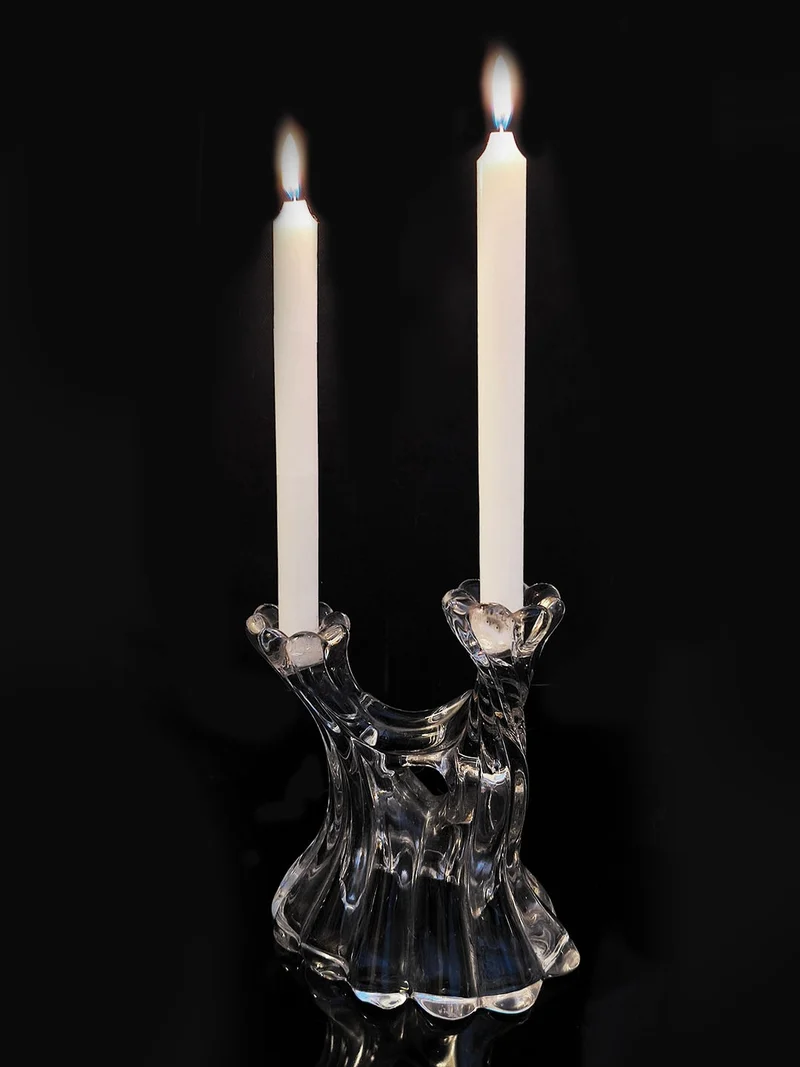 Glass Candle Holder