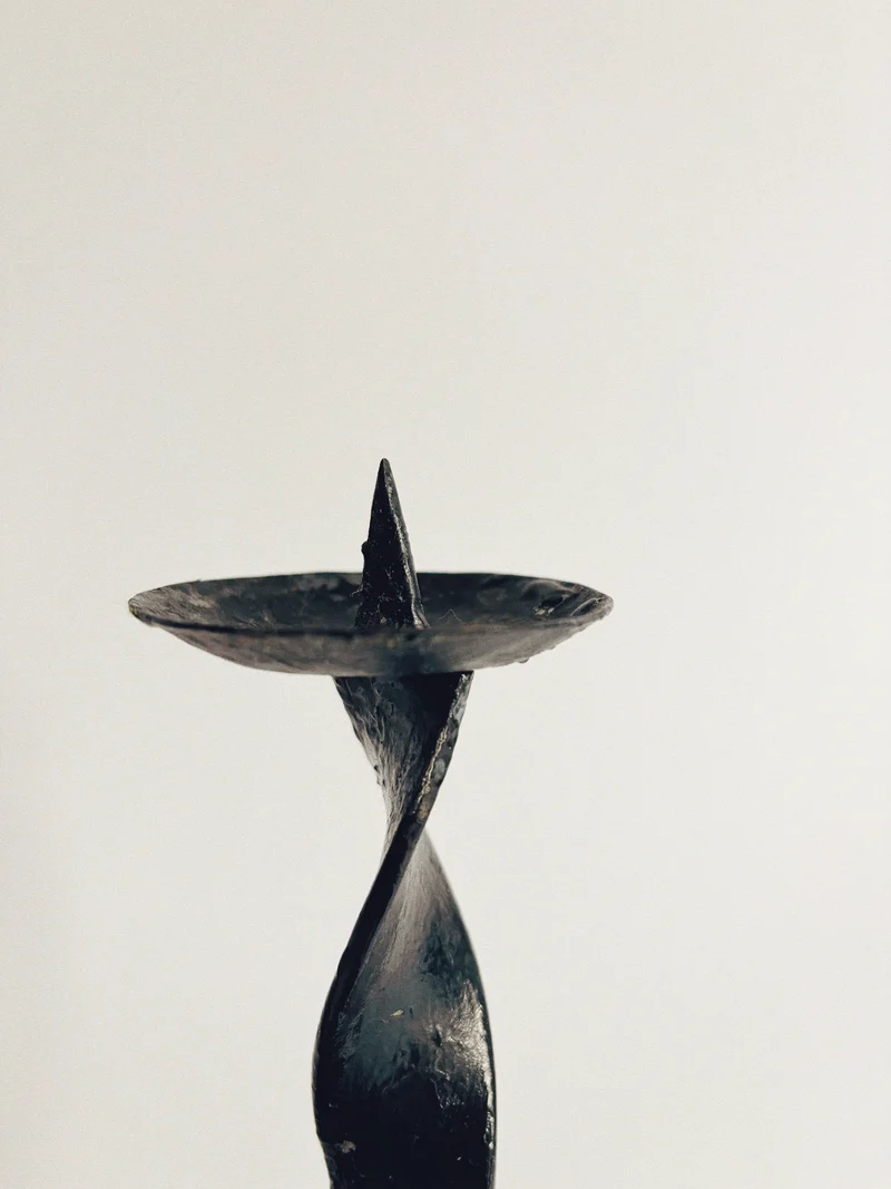 Black Metal Candlestick