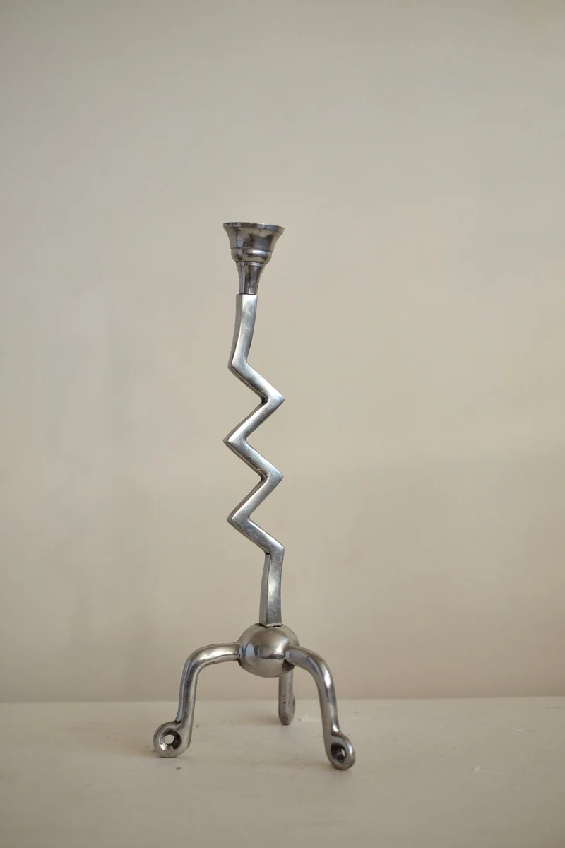 Set of Zigzag Candleholders