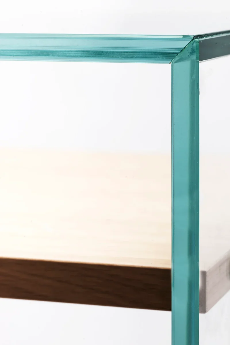 Zen 14 | Bureau Console Verre et Bois