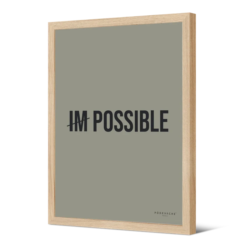 Affiche ou affiche encadrée Impossible