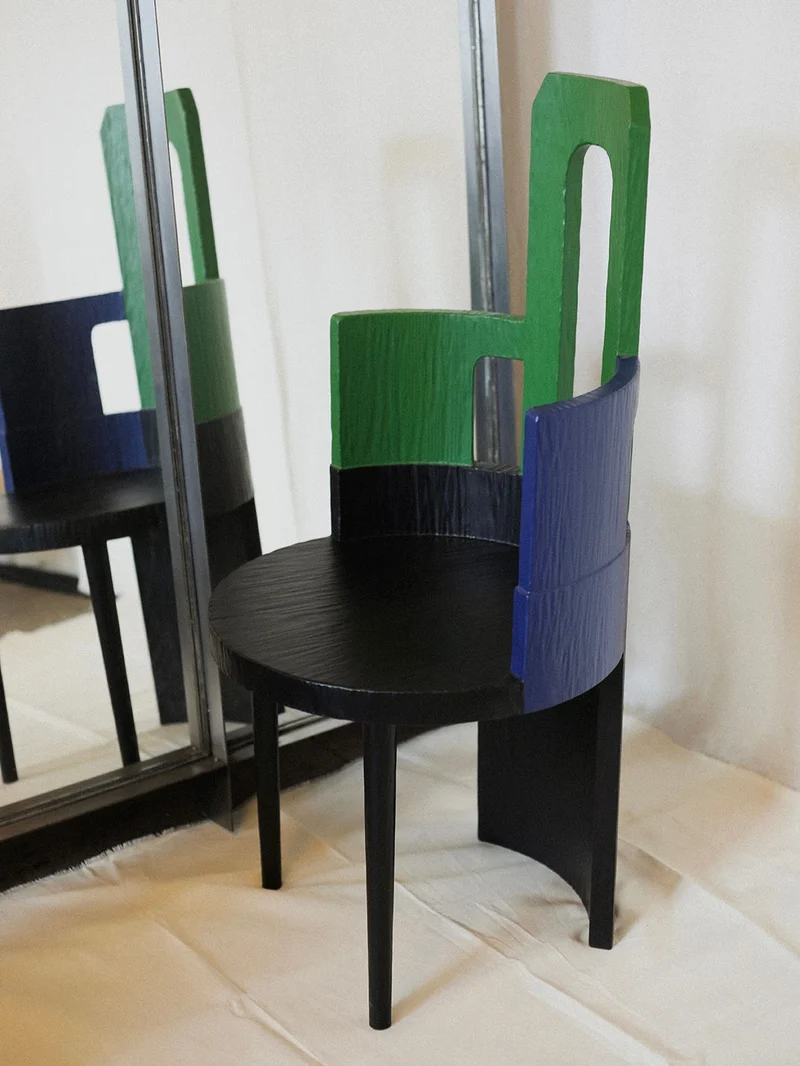 Sculptural Chair III in Primary Colors