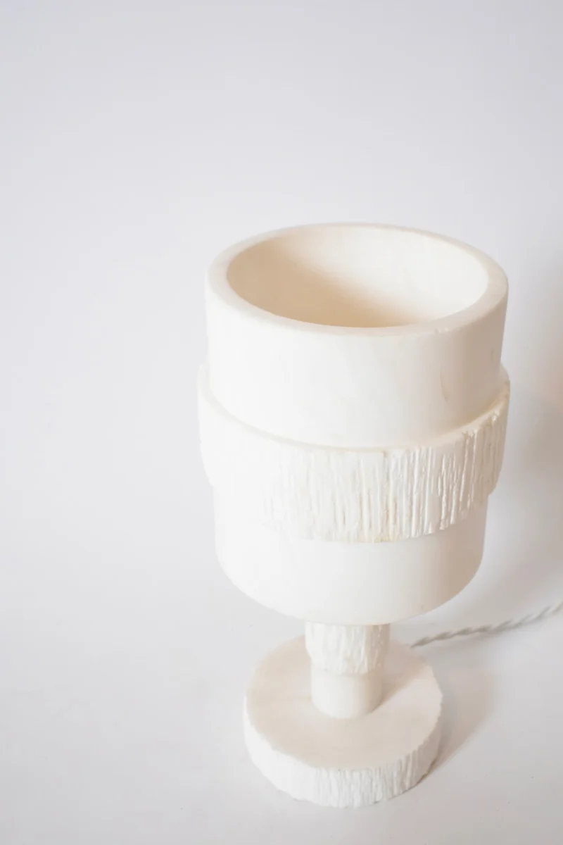 Vintage Alabaster Table Lamp, 1970s