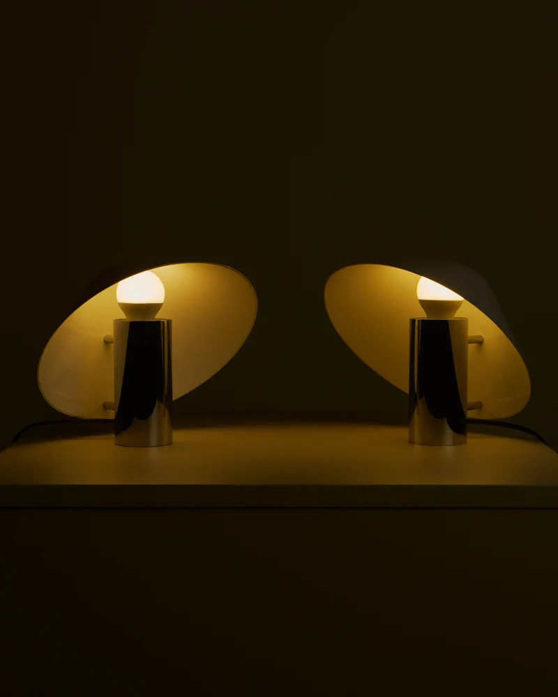 Vintage Pair of "Pulcino" Table Lamp by Sergio Mazza and Giuliana Gramigna for Quattrifolio 70's