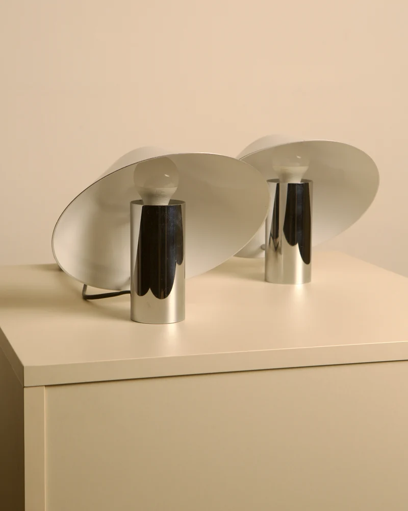 Vintage Pair of "Pulcino" Table Lamp by Sergio Mazza and Giuliana Gramigna for Quattrifolio 70's