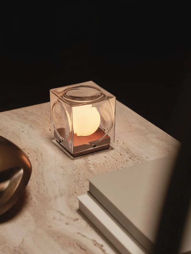 Chant Portable Bronze Table Lamp