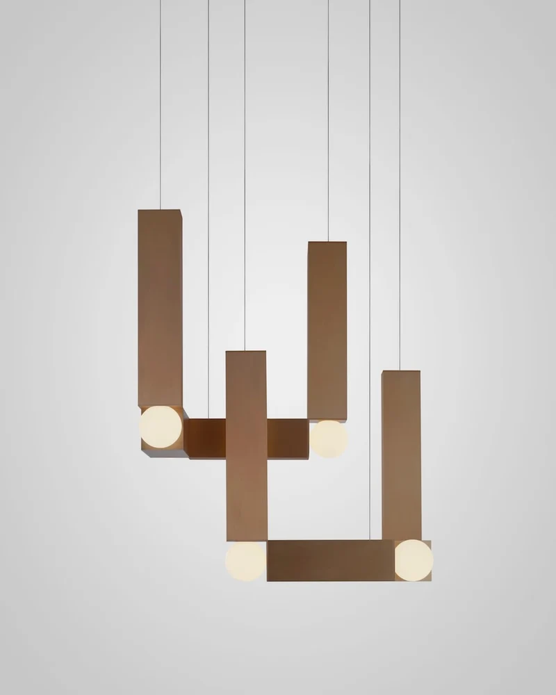 Brutalist Vesper Duo Aluminium Light