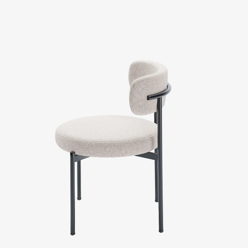 Lot de 2 chaises de table velours cr me Scarlett