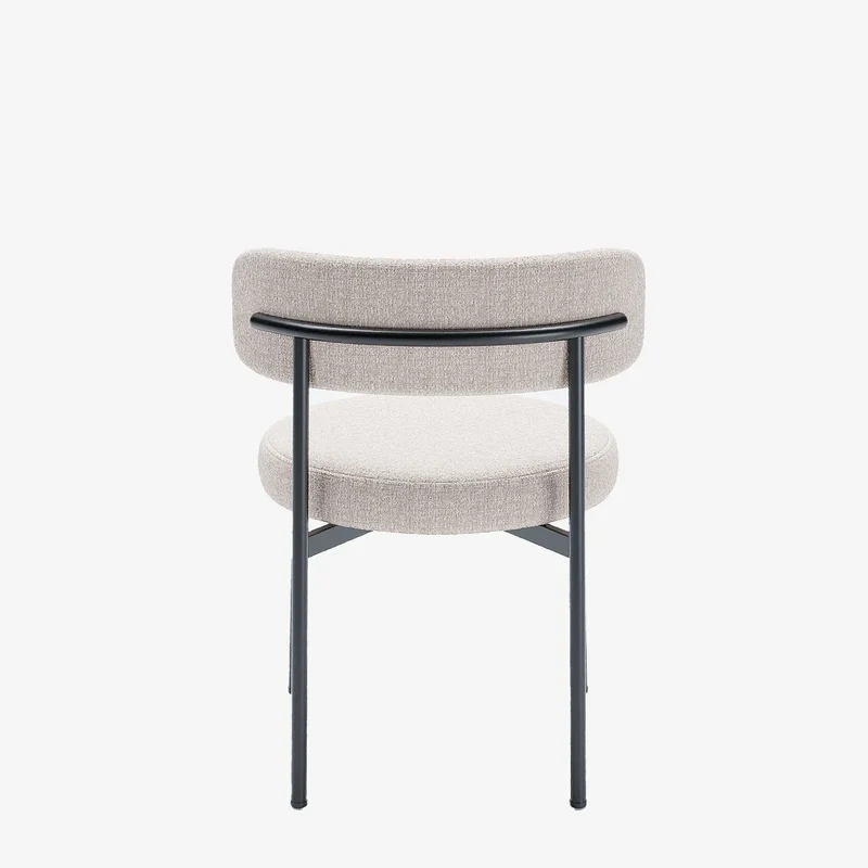 Lot de 2 chaises de table velours cr me Scarlett