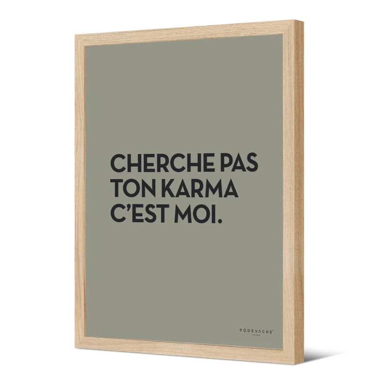 Affiche ou affiche encadrée Karma