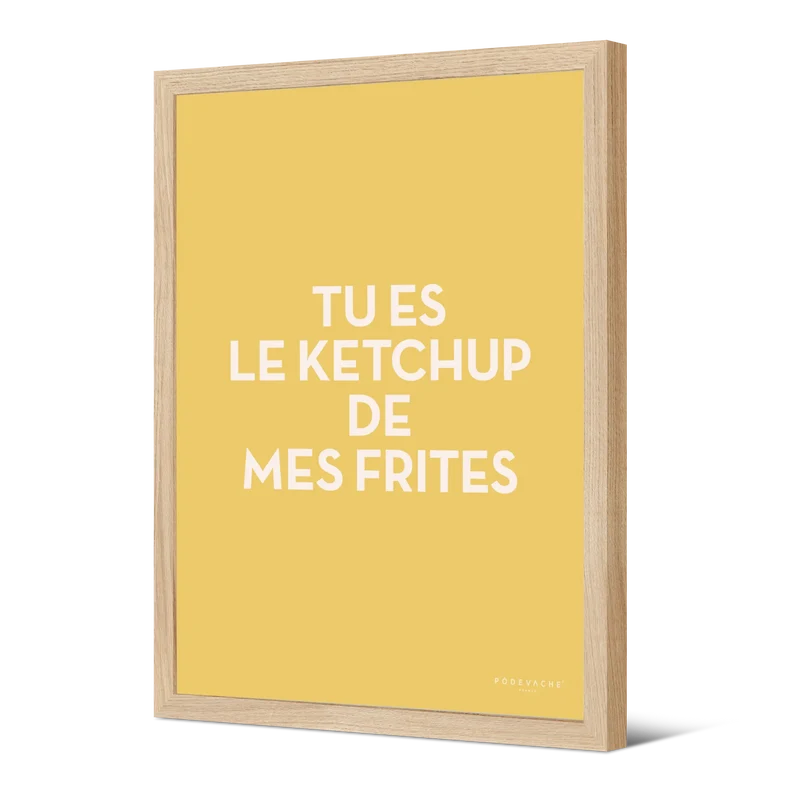 Affiche ou affiche encadrée Ketchup