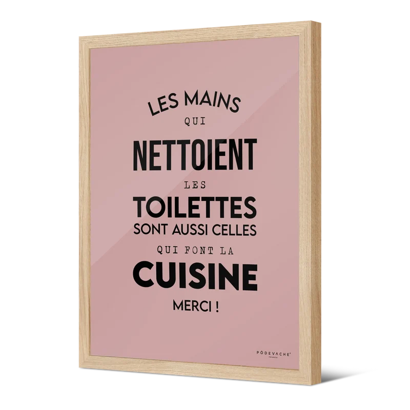 Affiche ou affiche encadrée Mains se Nettoient