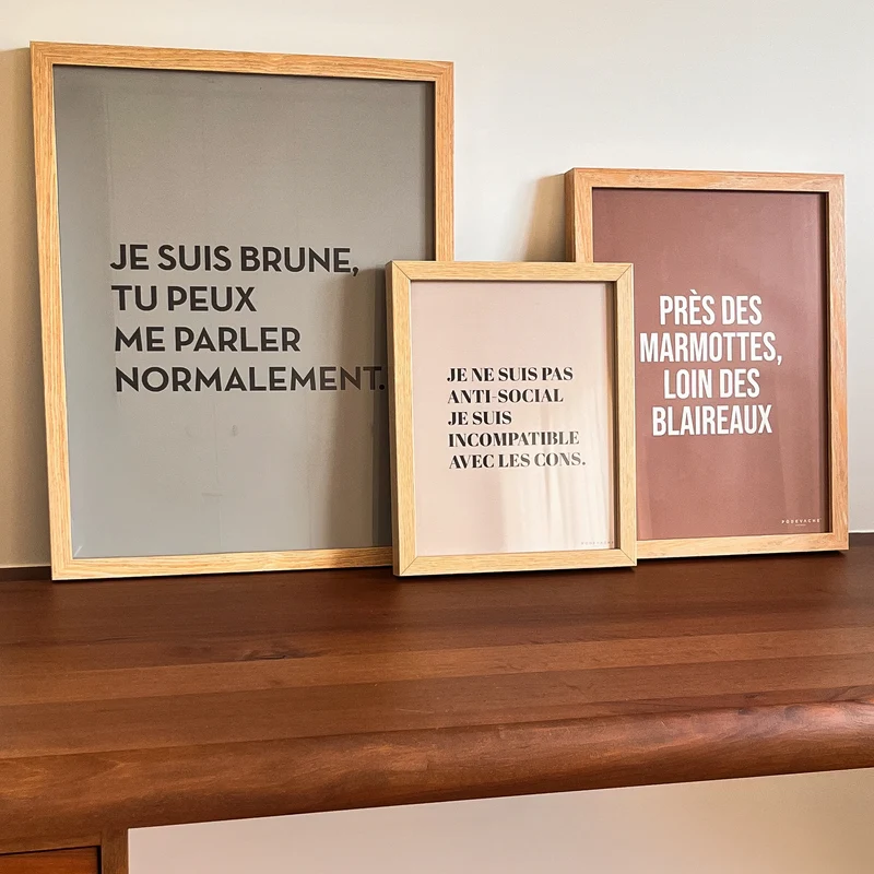 Affiche ou affiche encadrée Marmotte