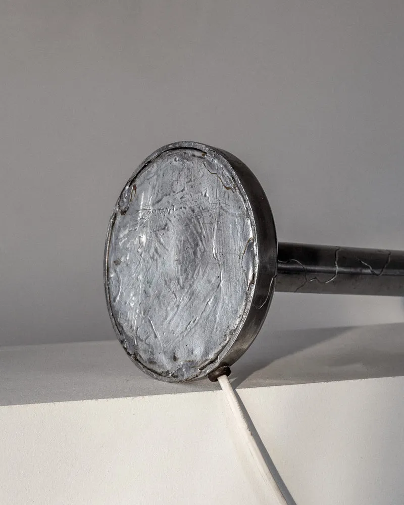 Vintage Art Deco Pewter Table Lamp, 1920s Sweden