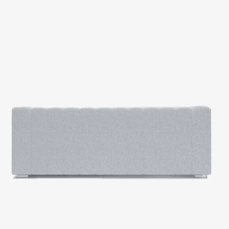 Canap blanc tissu bouclette Garance