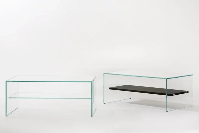 Table Basse Zen 1 | Verre Trempé Extra-clair - Adentro Studio