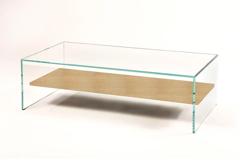 Table Basse Zen 1 | Verre Trempé et Bois