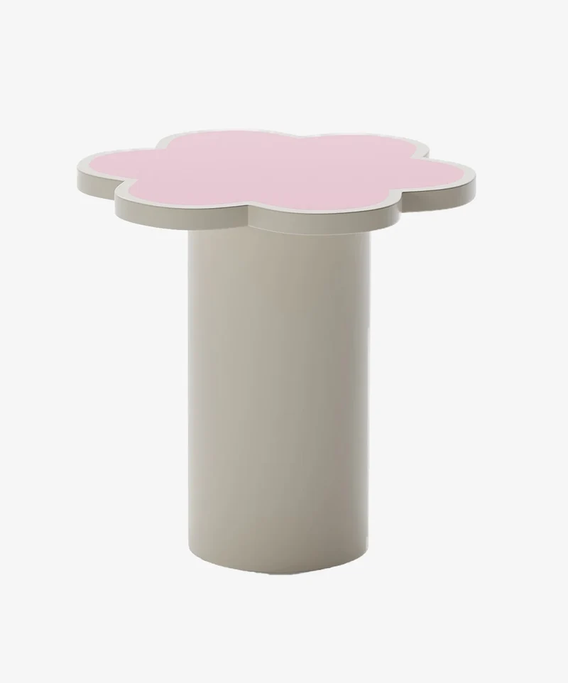 Table d appoint fleur coloris p che Flora