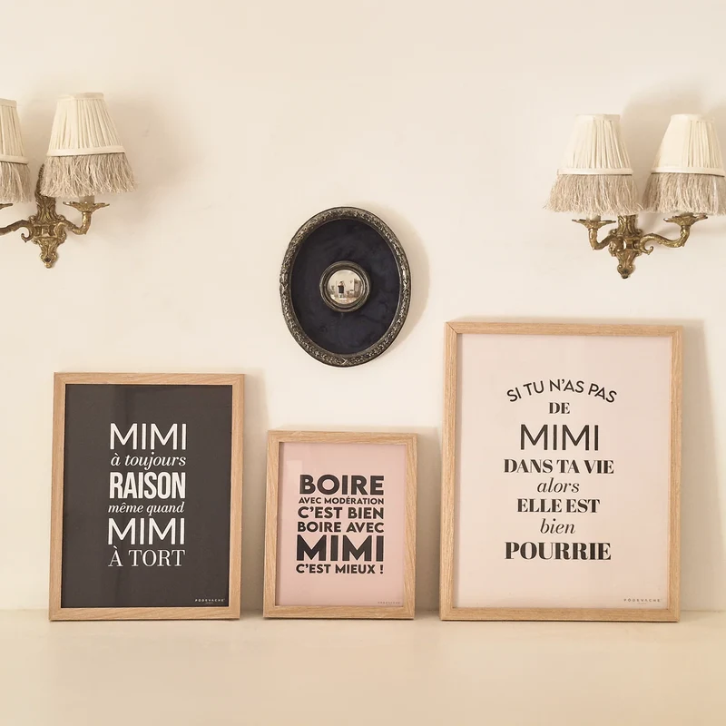 Affiche ou affiche encadrée Mimi Vie
