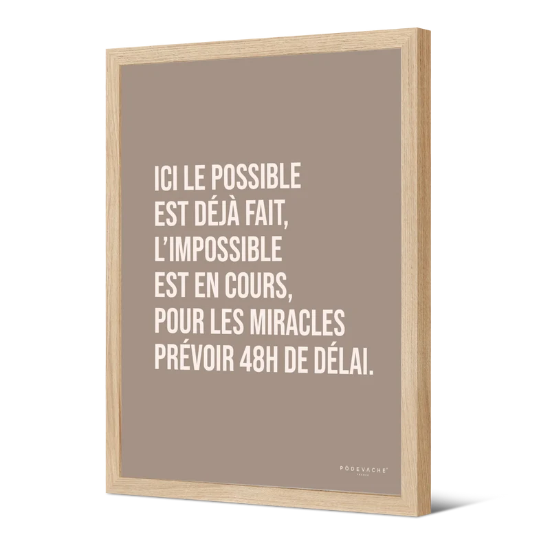 Affiche ou affiche encadrée Miracles