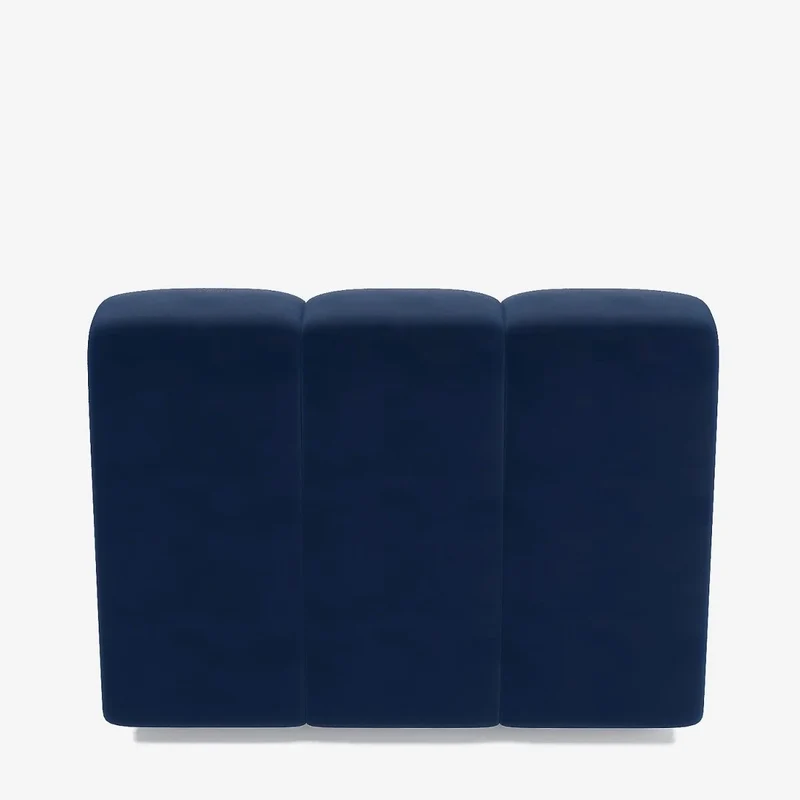 Canap modulable en velours bleu marine H l ne