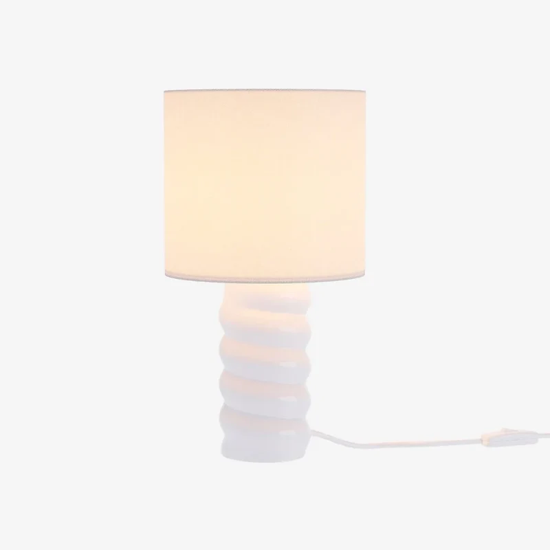 Lampe poser en c ramique et tissu Montaigne