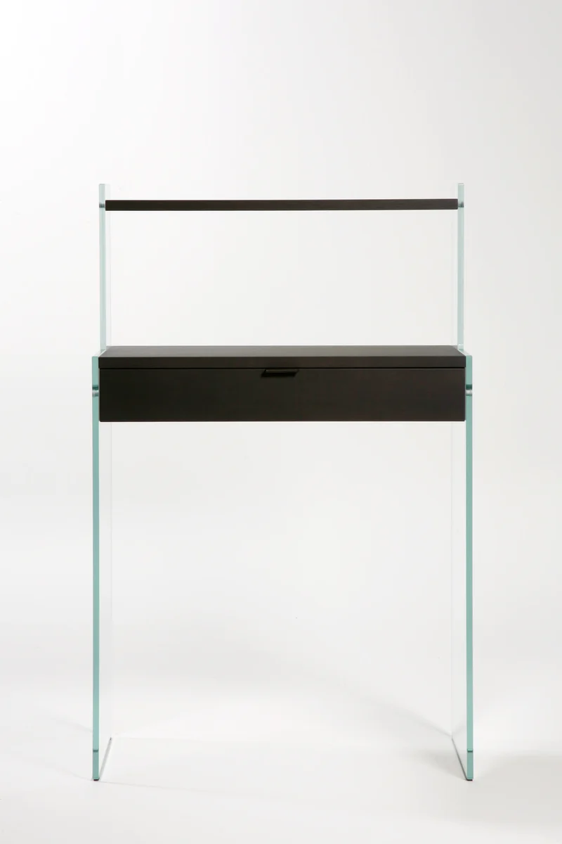 Console Bureau Zen 9 Bonheur du Jour | Verre et Bois