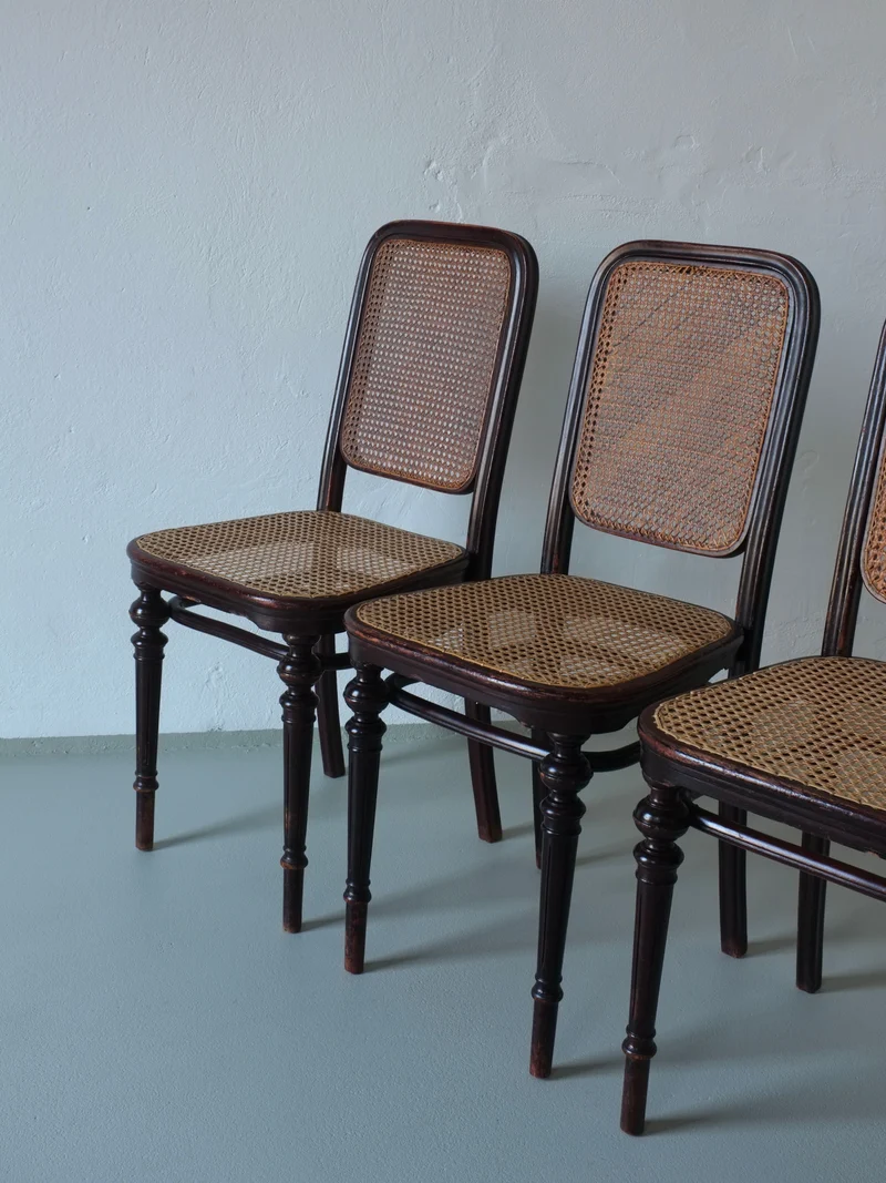 4 Thonet Bentwood Cane Chair mod.437, Austria, 1906
