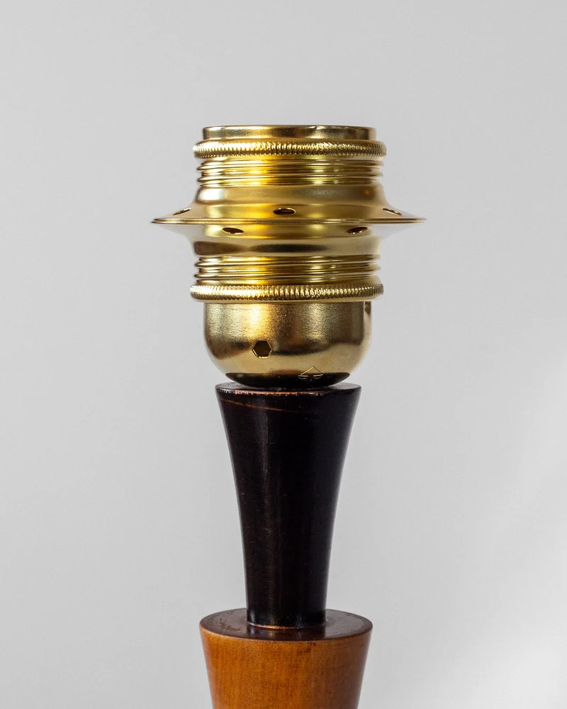 Art Deco Wooden Table Lamp