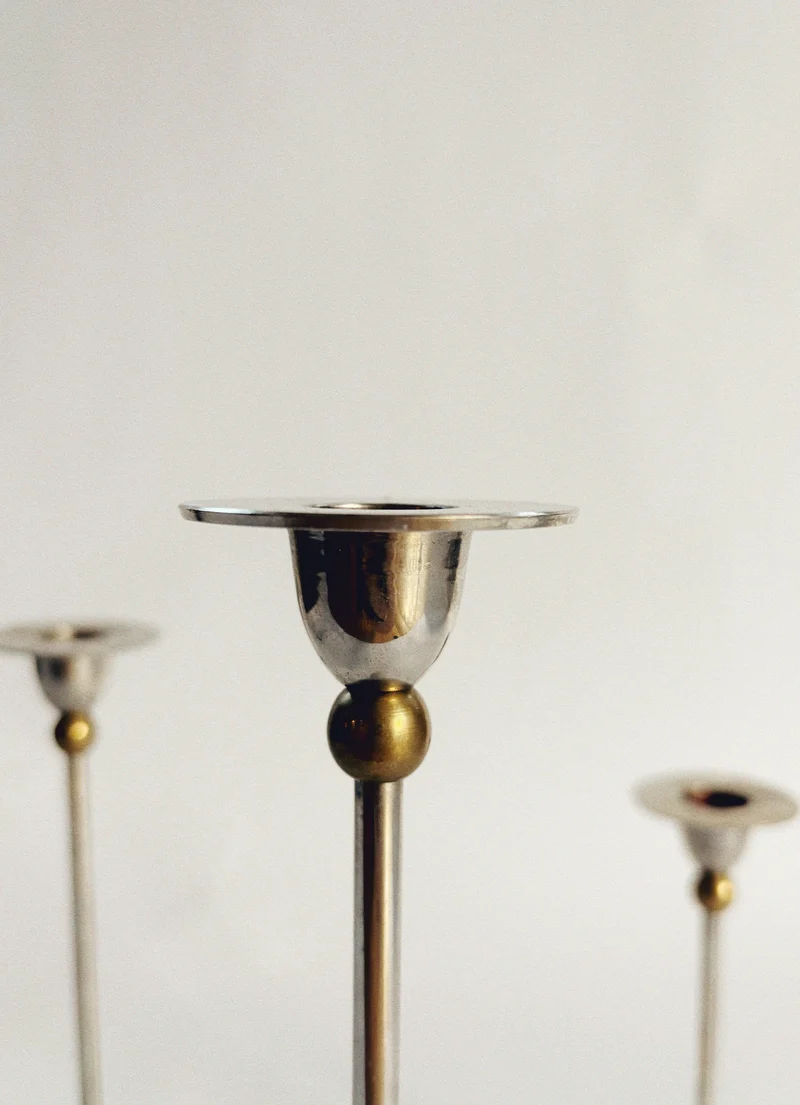 Set of 3 Postmodern Candle Holders