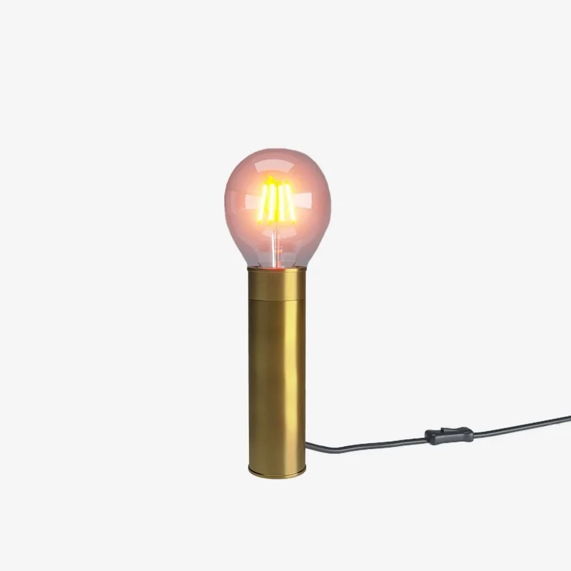 Lampe à poser cylindrique en métal