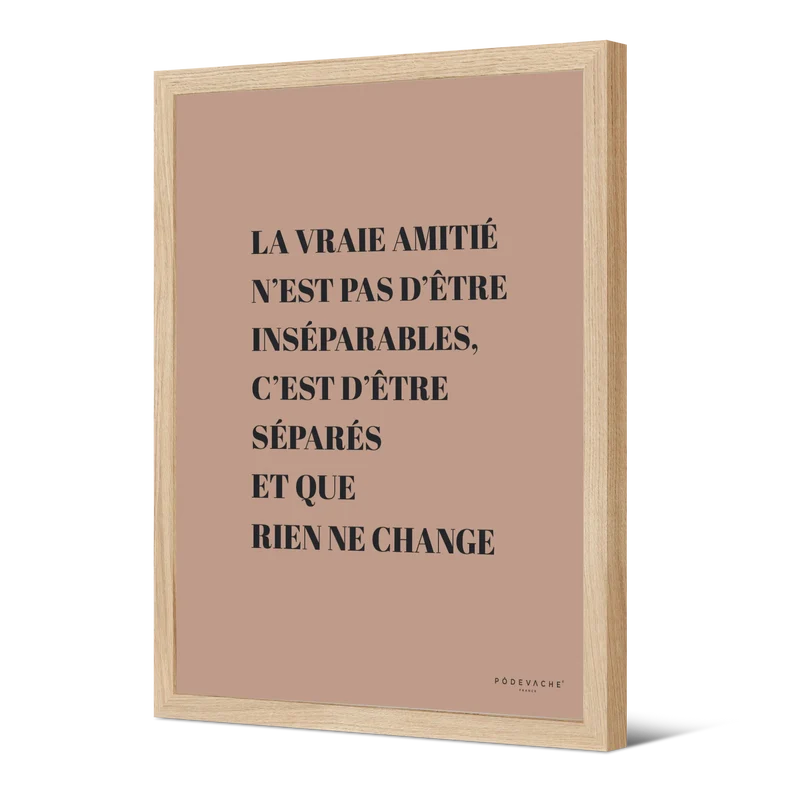 Affiche ou affiche encadrée Amitié