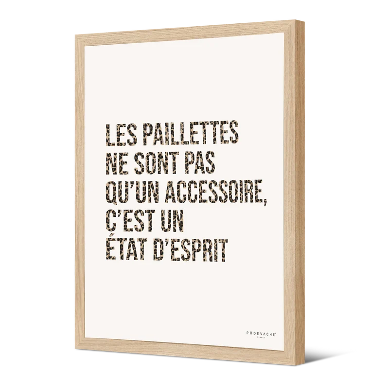 Affiche ou affiche encadrée Paillettes