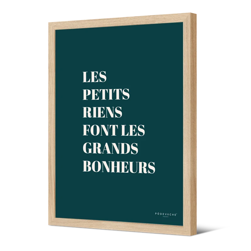 Affiche ou affiche encadrée Petits Riens