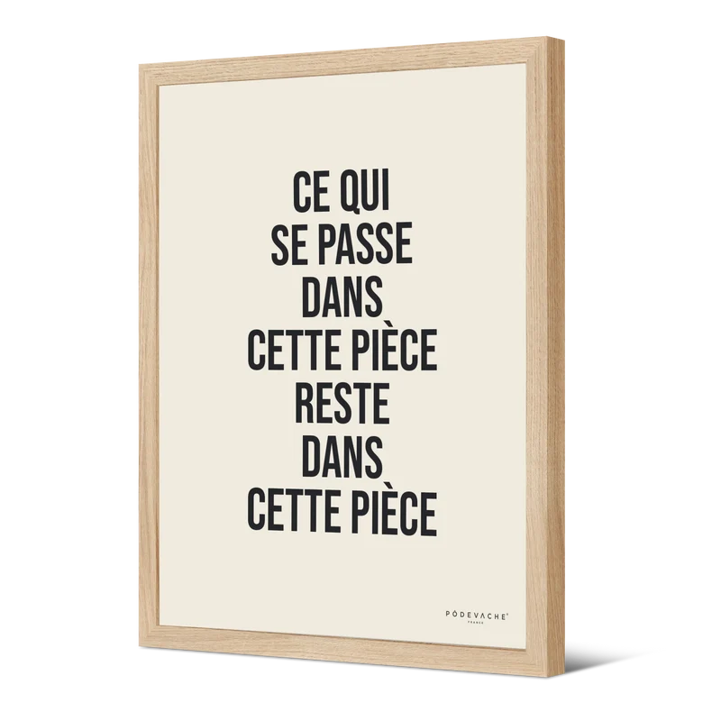 Affiche ou affiche encadrée Piece