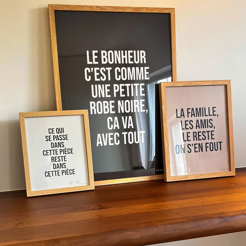 Affiche ou affiche encadrée Piece