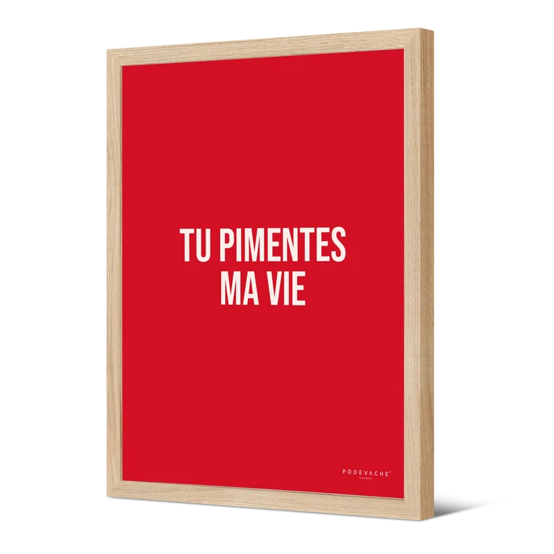 Affiche ou affiche encadrée Piment