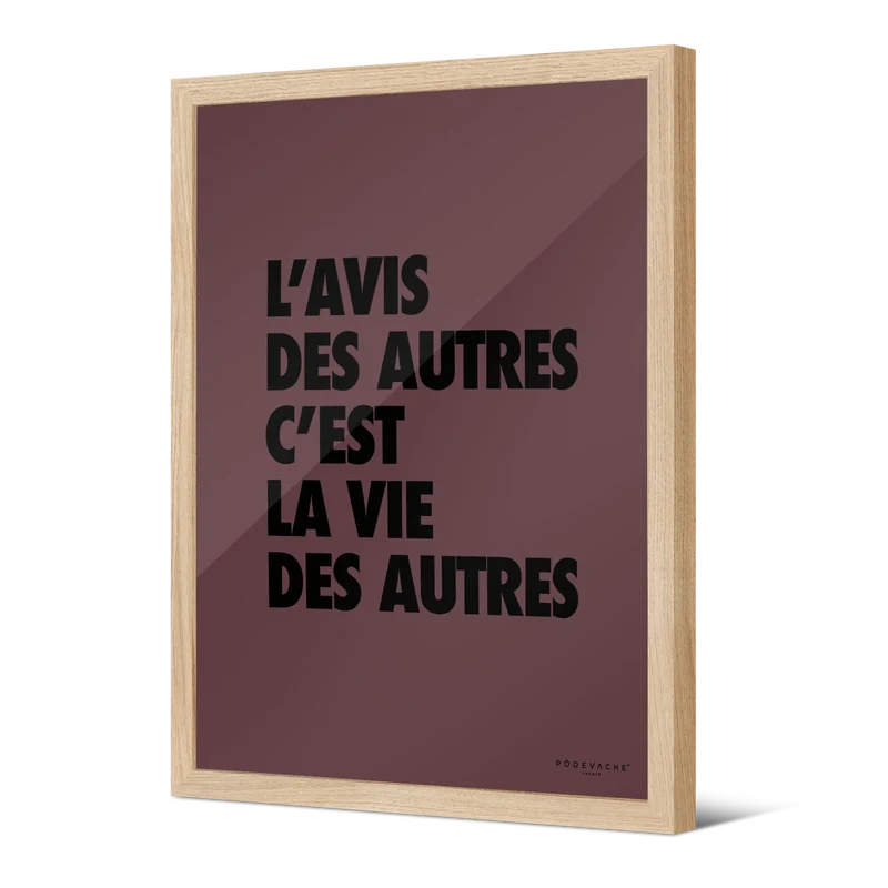 Affiche ou affiche encadrée Avis des Autres
